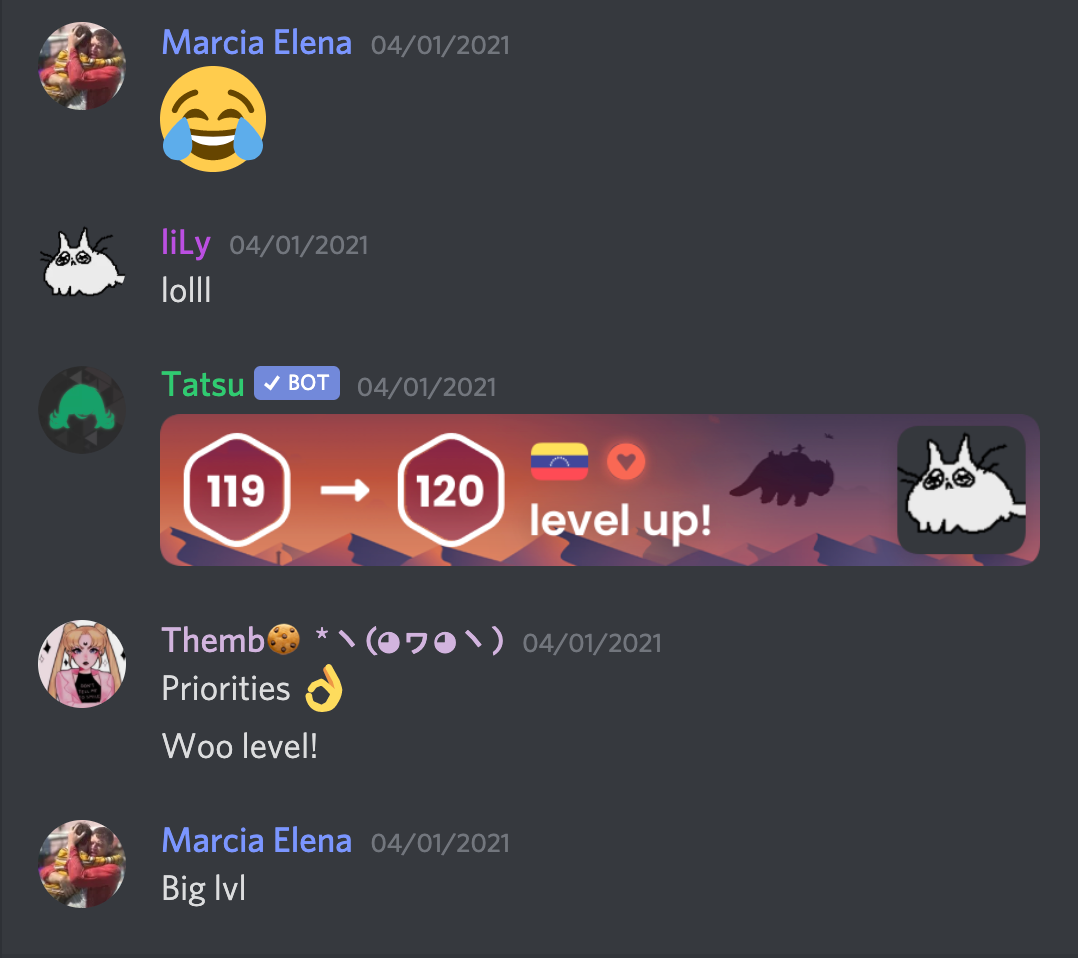 Levels discord